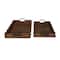 Dark Brown Modern Tray, Set of 2" 14", 16"